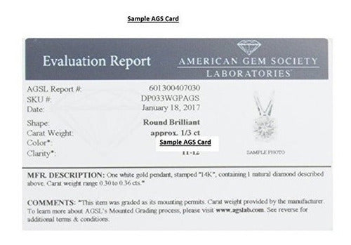 Collar Colgante Con Solitario De Diamante Certificado