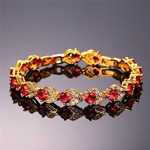 U7 Mujeres Moda Cristal Piedra De Nacimiento Joyas