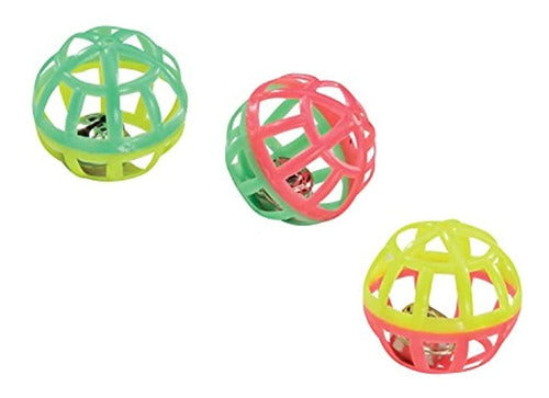 Juguete de plástico entramado bolas para gato
