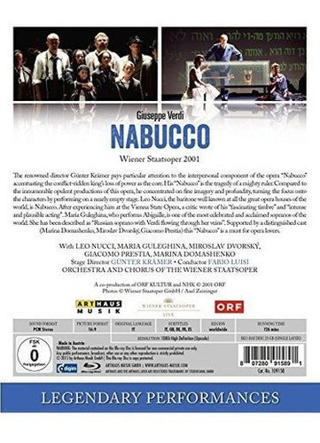 Giuseppe Verdi: Nabucco 9 (actuaciones Legendarias)Blu-ray