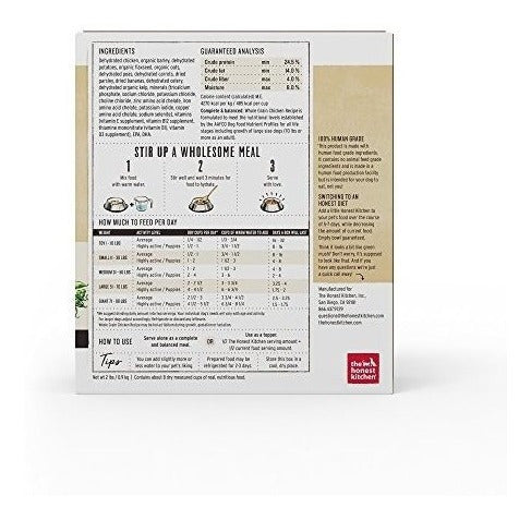 Comida Para Perros De Pollo De Grano Orgánico Deshidratado