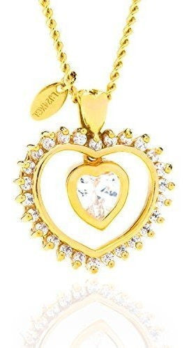 El Collar Del Corazón De Joyería De Por Vida, Zirconia