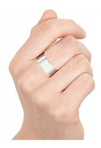 Anillo De Plata De Ley 925 De 10 Mm De Ancho.