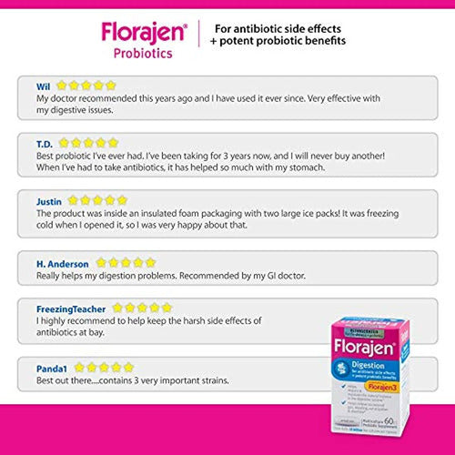 Florajen3 Digestión Probióticos De Alta Potencia
