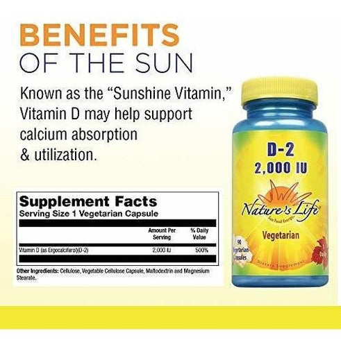 Nature´s Life Vitamina Ergocalciferol De Alta