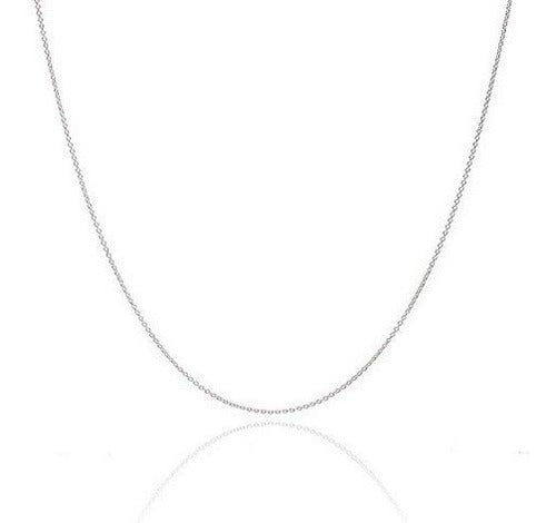 Plata De Ley 925 .8mm Cadena De Cable Cierre De Pinza