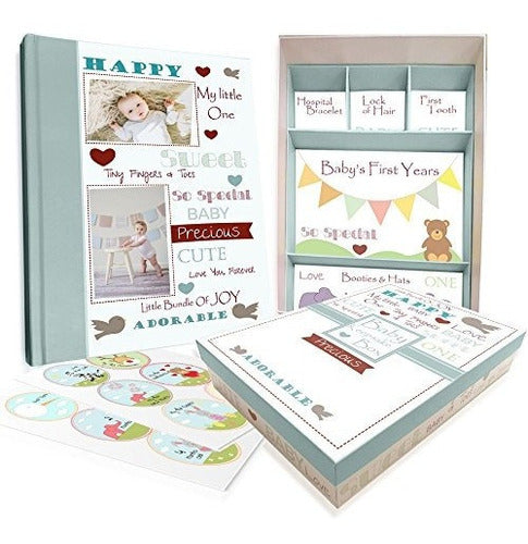Libro De Recuerdos Para Bebés Con Caja De Recuerdos