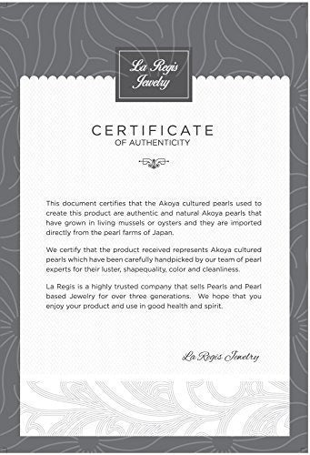 Oro Blanco De 14 K 8-8.5 Mm Aaa Collar De Perlas Cultivadas