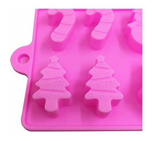 Paquete De 3 Moldes De Silicona Para Dulces De Navidad