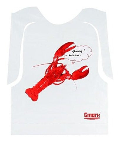 Paquete De 25 Baberos De Langosta De Plástico