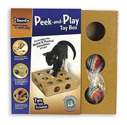 Caja de juguetes para gatos