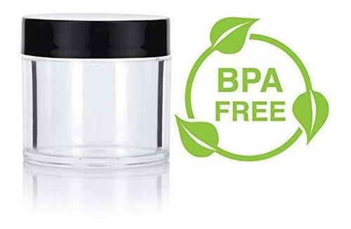 Tarro de envase de bote recargable de viaje de acrílico de p