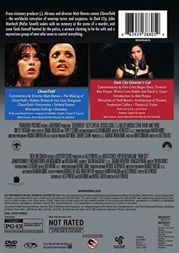 Cloverfield / ciudad Oscura dvd