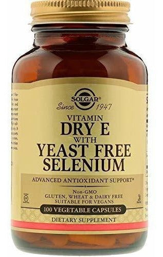 Vitamina E Seca Con Levadura Libre De Selenio