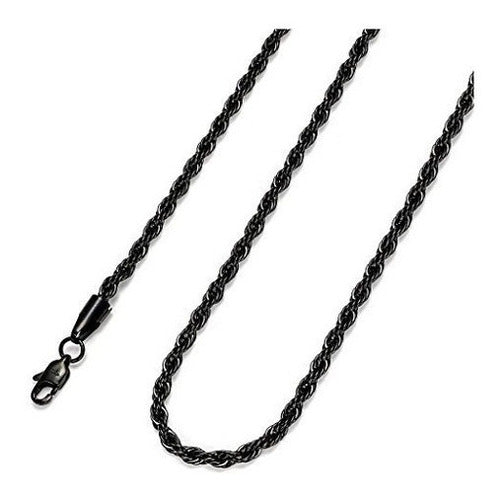 Collar De Cadena De Cuerda De Acero Inoxidable