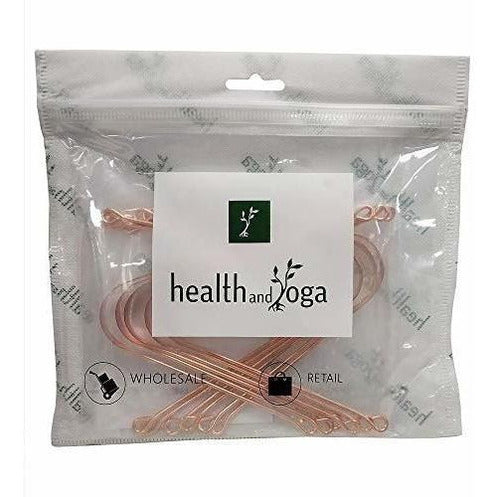 Limpiadores De Lengua De Cobre Healthandyoga (tm) -12 Pieza