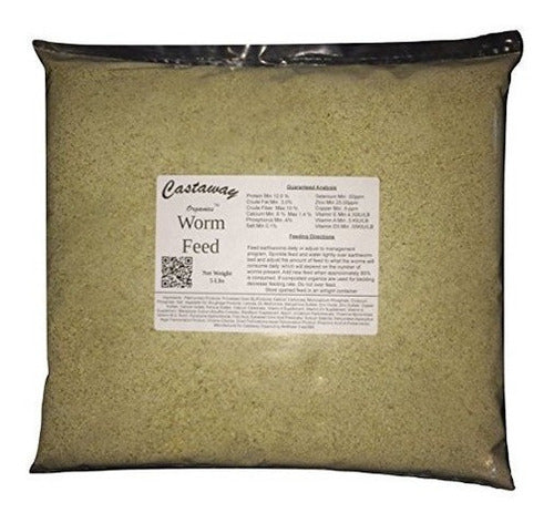 Castaway Organics 5 libras de alimento para lombrices