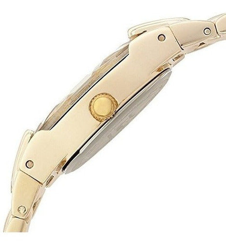 Reloj De Brazalete De Oro Y Cristal