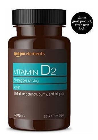 Vitamina D2 2000 Iu, Vegan, 65 Cápsulas,