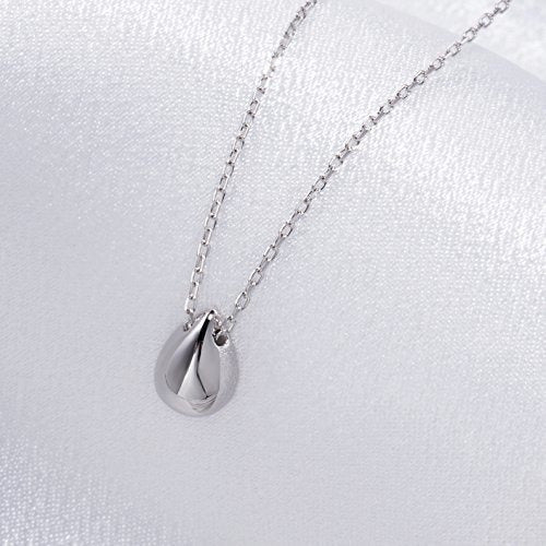 Fonsalette Llanura Colgante Collar De Plata Esterlina