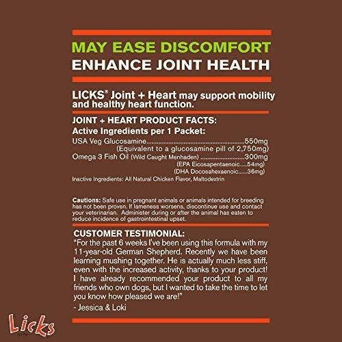 Licks - Suplemento Para La Articulación Del Perro + Corazón