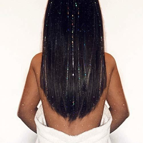 100 Hilos Para El Cabello - Plata Brillante