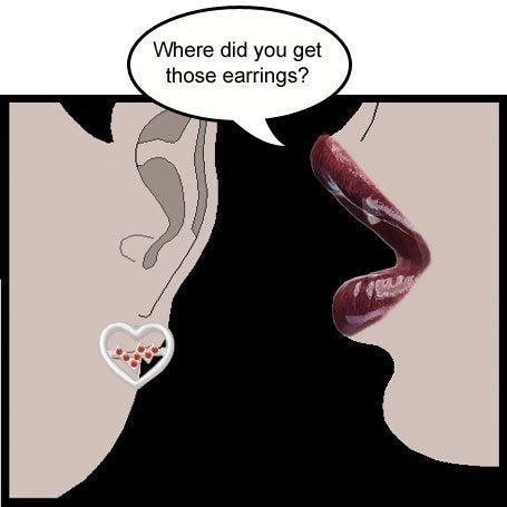 Pendientes de botón 1 par