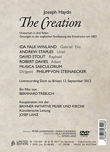 DVD - Franz Joseph Haydn La creación Philipp von Steinaecker