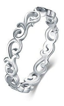 Anillo de plata esterlina Nudo celta Corazón