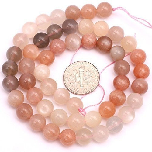 8mm Perlas Semipreciosas De Piedras Preciosas Redondas