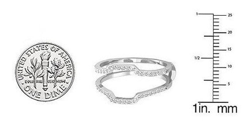 Anillo De Protección De Banda Diamante 0.25 Quilates