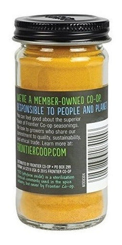 Tierra De Raíz De Cúrcuma De Frontier, Botella De 1.92 Onzas