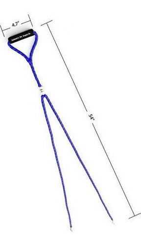 Correa De Perro Doble Azul Para Dos Perros - Azul -