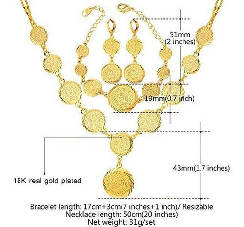 Collar De Perlas Con Cuentas De Monedas