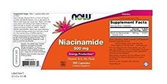Niacinamida 500 Mg 100 Cápsulas (paquete De 2)