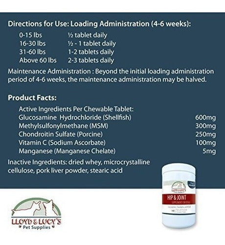 Glucosamina de la mejor calidad para caderas de perros