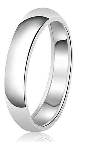 Anillo De Boda Clásico Liso De Plata De 5 Mm, Tamaño 6.5