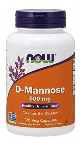 Suplementos Now, Certificado Sin Ogm, D-manosa 500 Mg, 120