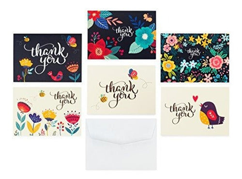 Tarjetas De Agradecimiento De Tinta De Chispa