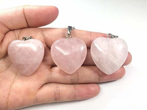 Eres Mi Único Amor Collar De Cuarzo Rosa Natural Cristales