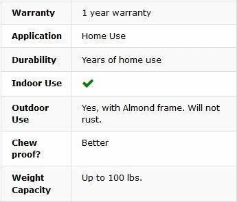 Kuranda Almond Pvc Chewproof Cama Para Perros Grande