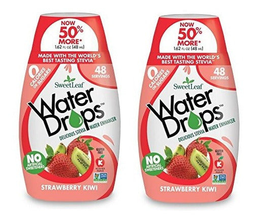 Gotas Naturales De Agua Kiwi De Fresa