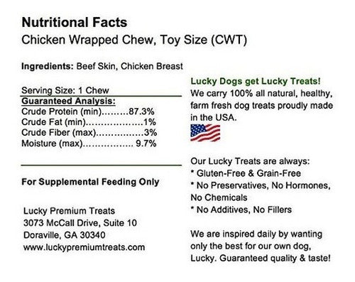 Pollo Envuelto En Pollo Masticables Para Perros