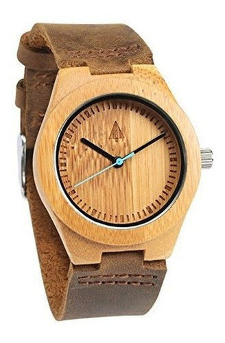 Reloj De Bambú De Madera Treehut Para Hombre Con Correa