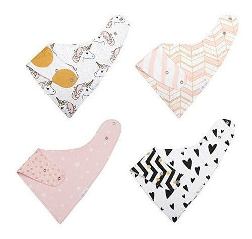 Bandana Baberos Bebé Algodón Reversible e Impermeable