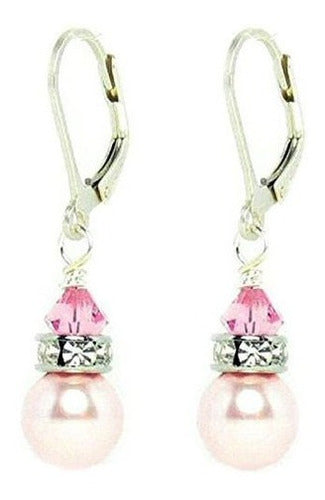 Aretes Colgantes De Perlas