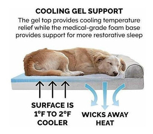 Cama Para Perros Furhaven Gel De Enfriamiento Memory Foam