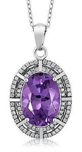 Collar colgante hecho en plata ley 925 para mujer