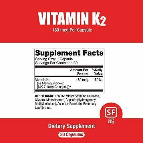Suplemento De Vitamina K2 De Dr. Mercola - 30 Cápsulas -