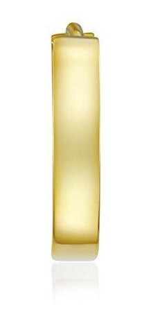 Aretes tipo argolla de oro de 14 k